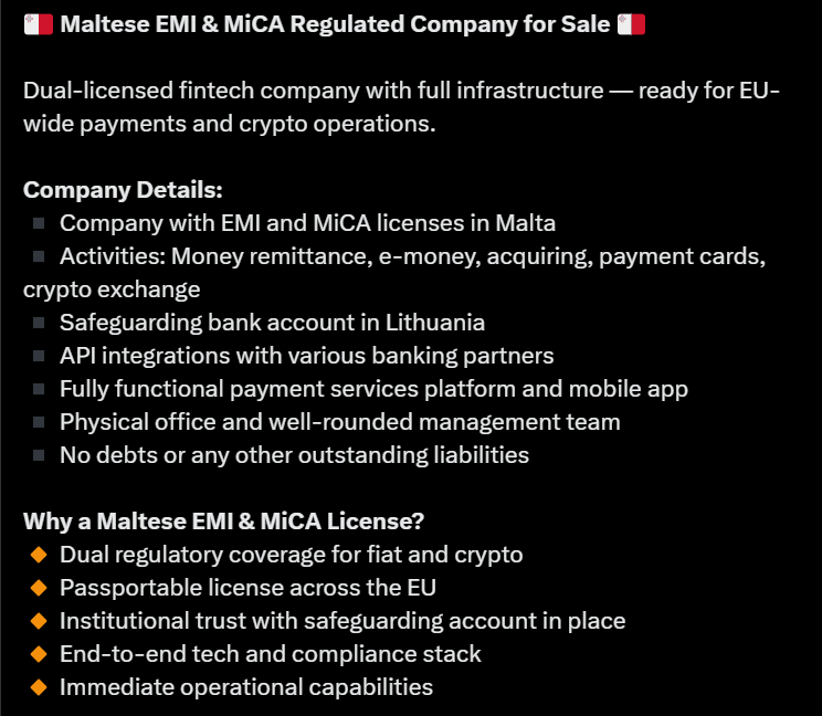 欧盟监管机构对马耳他MiCA审批数量增加表示担忧
